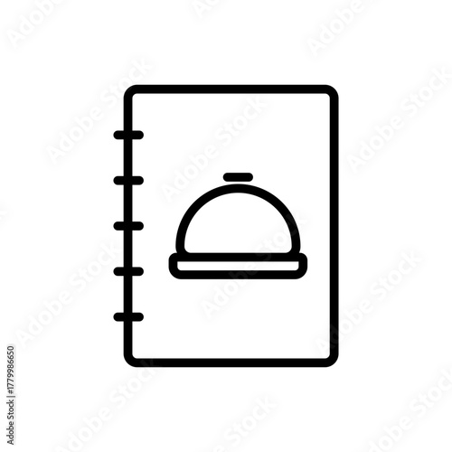 Outline meal plan book diet nutrition line art
