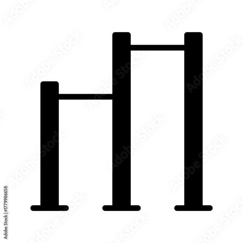 Pull up bar flat icon chin up gym workout home
