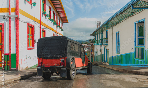 Calles del pueblo de Salento, Quindío, Colombia