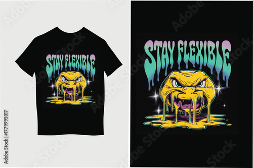 stay flexible t shirt template