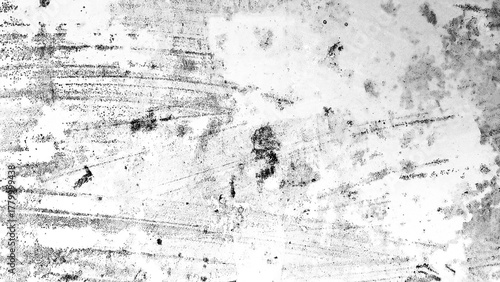 風化や経年劣化、腐食や汚れ、傷やかすれなどによって表面が朽ちてダメージを負っているイメージの背景・テクスチャー向け画像素材　8K UHDサイズ　グレー／灰色／無彩色／黒／ブラック　透過PNG／JPEG白背景