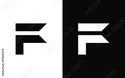 Modern geometric letter F logo with sharp angular shapes and minimalist symmetry. Perfect for tech, esports, or creative branding. Editable EPS vector design for professional use