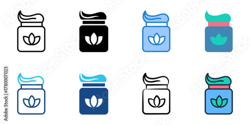 Body scrub icon set multiple style collection 
