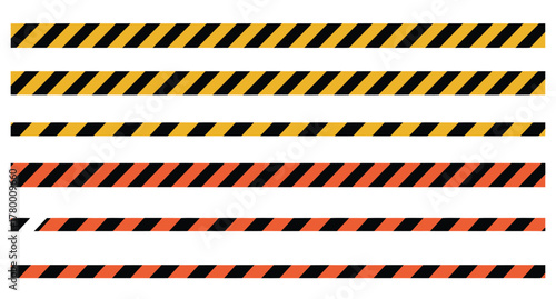 Warning Tape Collection Various Styles and Safety Stripe Designs for Projects