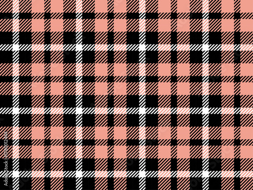 チェック斜2-2、8ベビーピンク