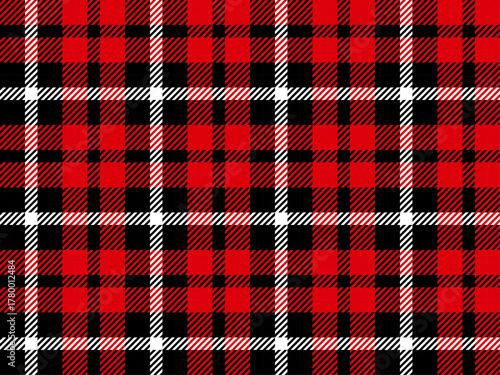 チェック斜2-2、10赤