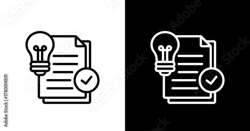 Conclusion White Icon Set Design