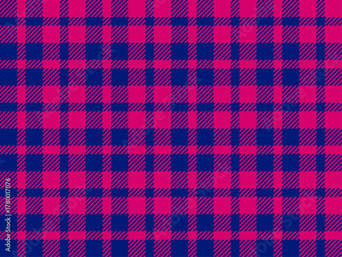 チェック斜2-3、14紺