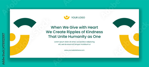 Social Media Cover Hand Drawn Template for International Human Solidarity Day Background