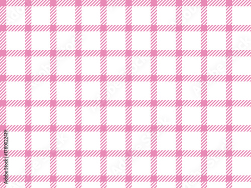 チェック斜3-1、3ピンク