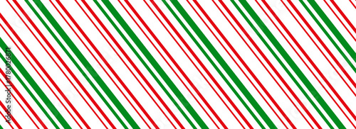 Peppermint candy cane Christmas background,  diagonal stripes print seamless pattern.Eps10