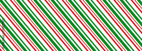 Peppermint candy cane Christmas background,  diagonal stripes print seamless pattern.Eps10