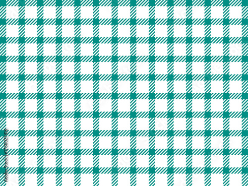 チェック斜4、16青緑