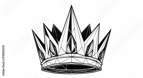 golden crown isolated on white