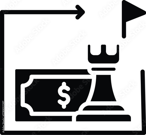 strategy in bold style