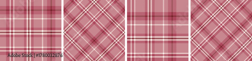 Autumn seamless plaid pattern set. tartan checkered fabric fashion texture background.
