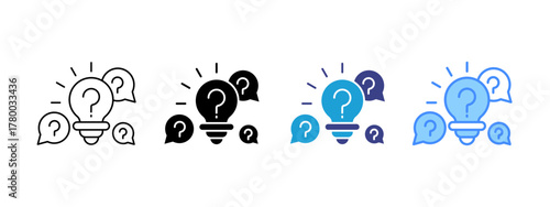 Curiosity Collection icon set multiple style collection