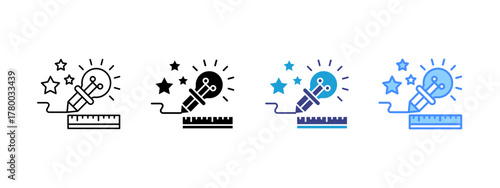 Creativity  Collection icon set multiple style collection