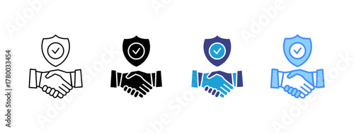 Dependable Collection icon set multiple style collection