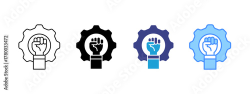 Determination Collection icon set multiple style collection