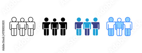 Mutual Friends  Collection icon set multiple style collection