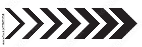 colourful arrow. dynamic moving arrow representing speed, acceleration, fast. transparent png and vector illustration.