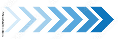 colourful arrow. dynamic moving arrow representing speed, acceleration, fast. transparent png and vector illustration.