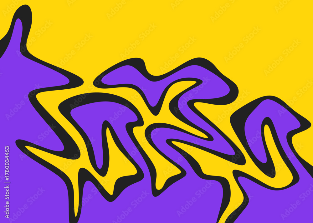 Fototapeta premium Abstract background with wavy line pattern and with some copy space area