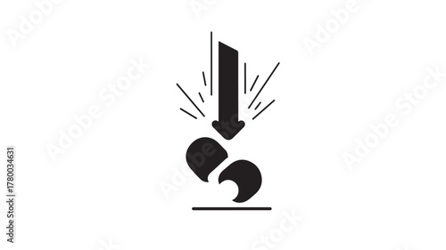 Cute abstract black tire cat and kitten vector illustration icon design