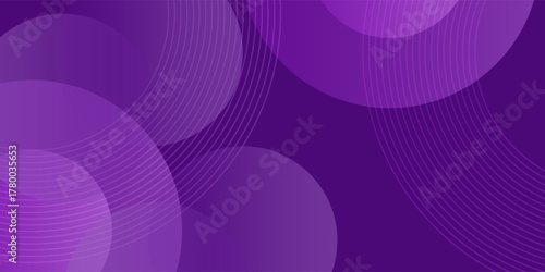 Abstract purple circle overlap modern circle background. Circle geometric futuristic. Simple circle dynamic.