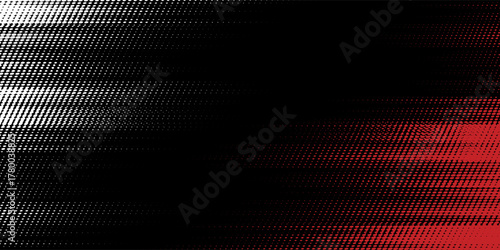 Halftone dots red and white on dark color gradient grunge texture background. Modern grunge design. Simple grunge sporty style. Vector eps 10.