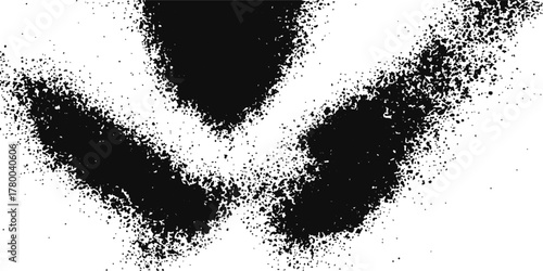 Black and white abstract grunge texture background with ink paint splatter and dirty design pattern