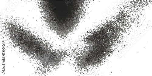 Black and white grunge heart frame vector illustration texture design for a vintage abstract valentine background