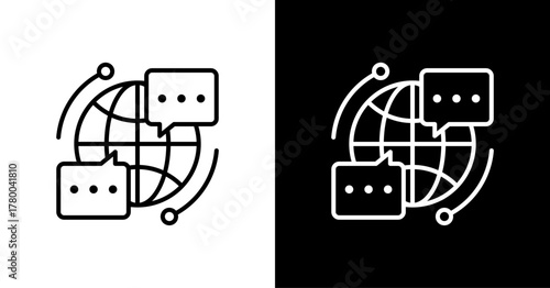 Tech Support White Icon Set Design