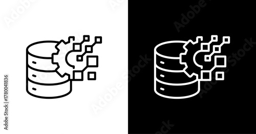 Smart Home White Icon Set Design