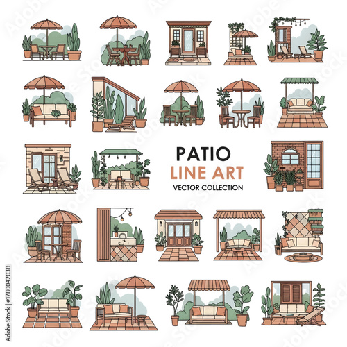 Patio Design – Outdoor Living and Garden Decor Concept