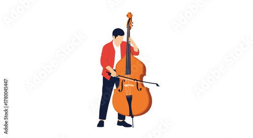 Talented musician playing the cello with passion and skill in a captivating musical performance, perfect for artistry