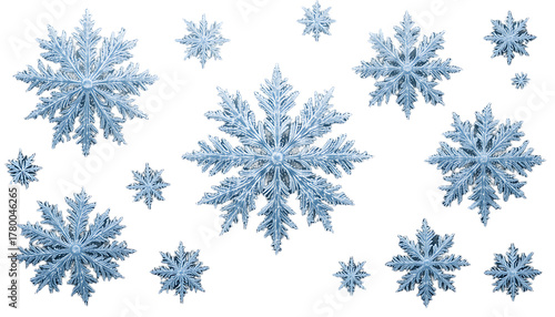 Wallpaper Mural Elegant Snowflakes for Winter Designs, Festive Elements and Holiday Backgrounds Torontodigital.ca