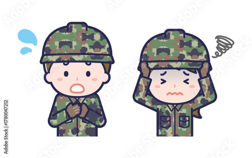 自衛隊員／2人組／男女 06