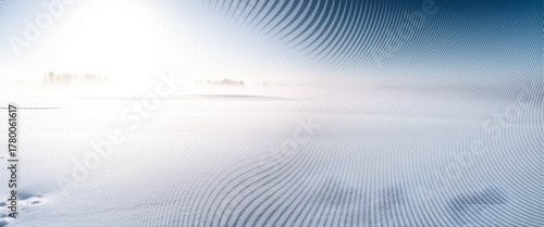 Blue sky and clouds over the ocean horizon at sunset.