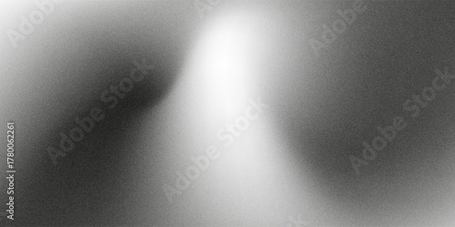 Grey gradient grain texture background gray black white monochrome smooth grainy backdrop design copy space vector eps10