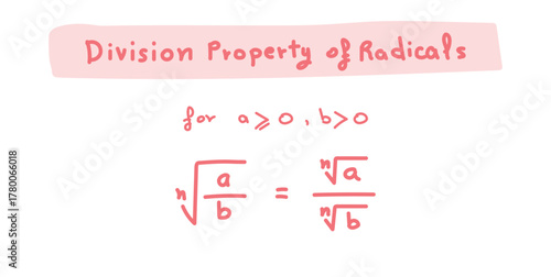 Division Property of Radicals in Mathematics.