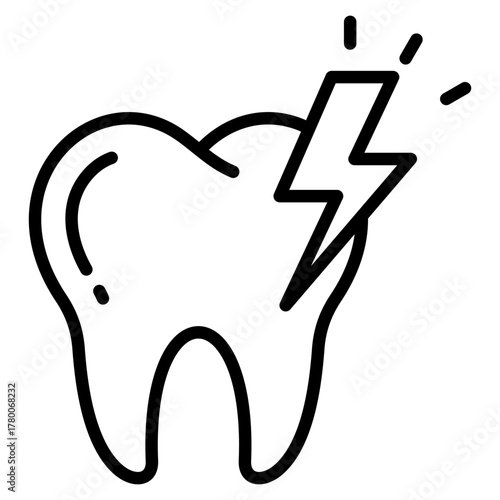 Tooth Pain Icon Element For Design