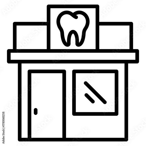 Dental Clinic Icon Element For Design