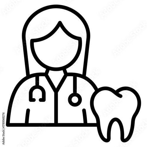 Dentist Icon Element For Design