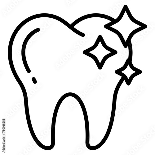 Tooth Whitening Icon Element For Design