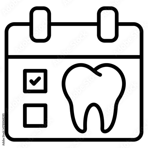 Dentist Appointment Icon Element For Design