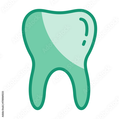 Molar Tooth Icon Element For Design