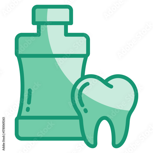 Mouthwash Icon Element For Design
