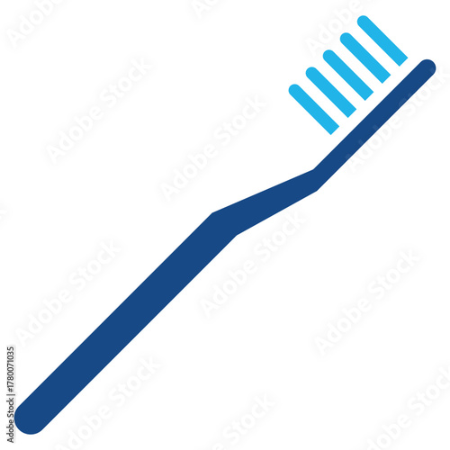 Toothbrush Icon Element For Design